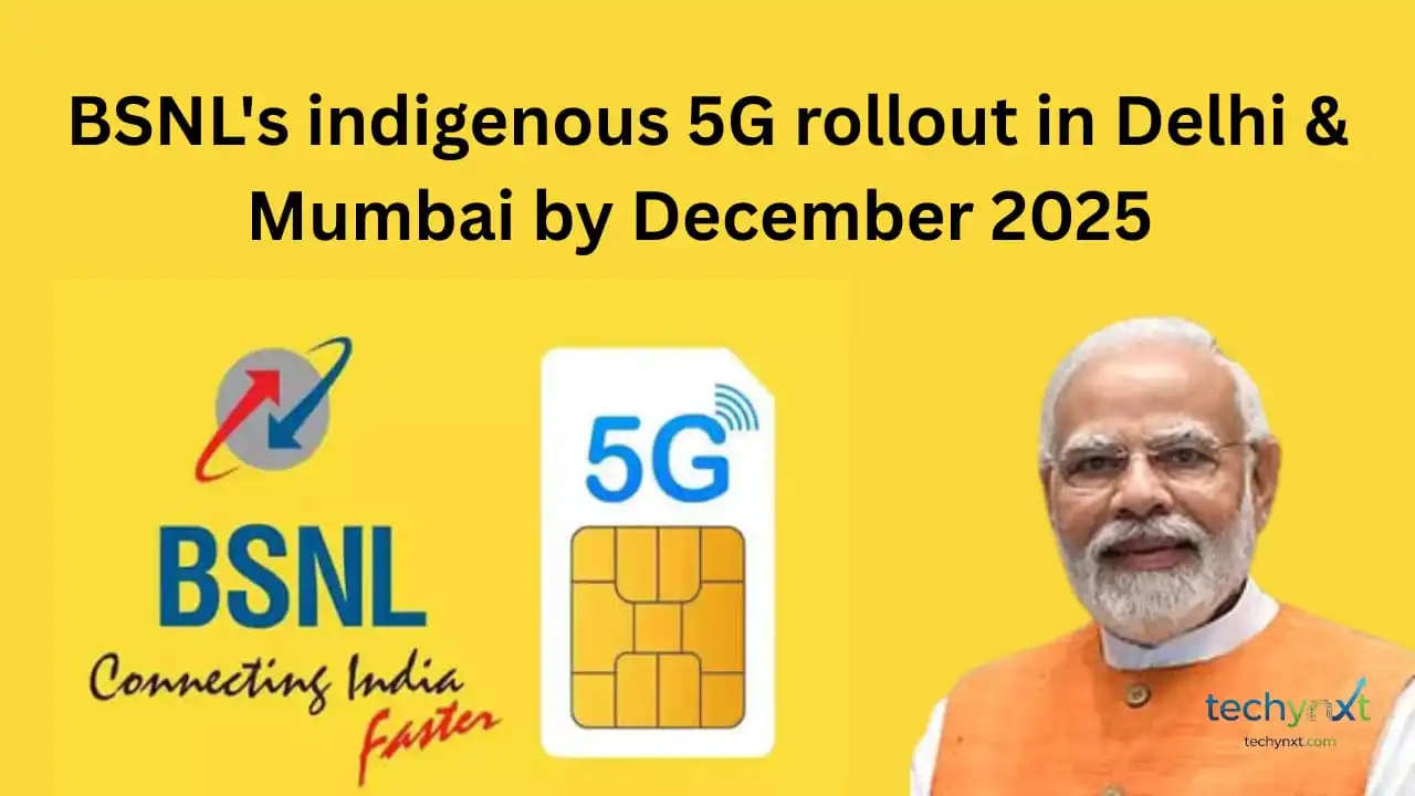 BSNL 5G rollout in Delhi & Mumbai b december 2025